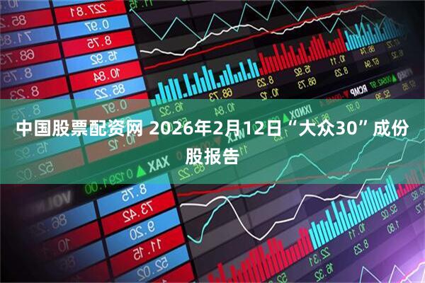 中国股票配资网 2026年2月12日“大众30”成份股报告